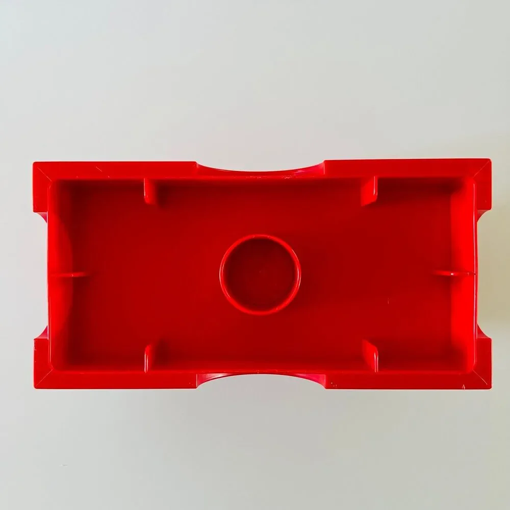 LEGO Red Stackable Storage Brick With 2 Knobs